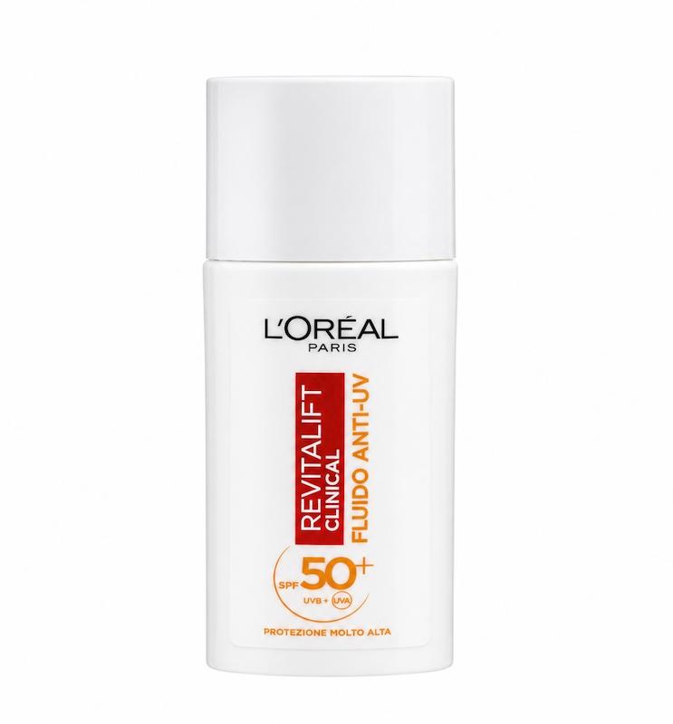 ضد آفتاب ویتامین سی لورآل بی رنگRevitalift Clinical Fluide Anti-UV SPF50+