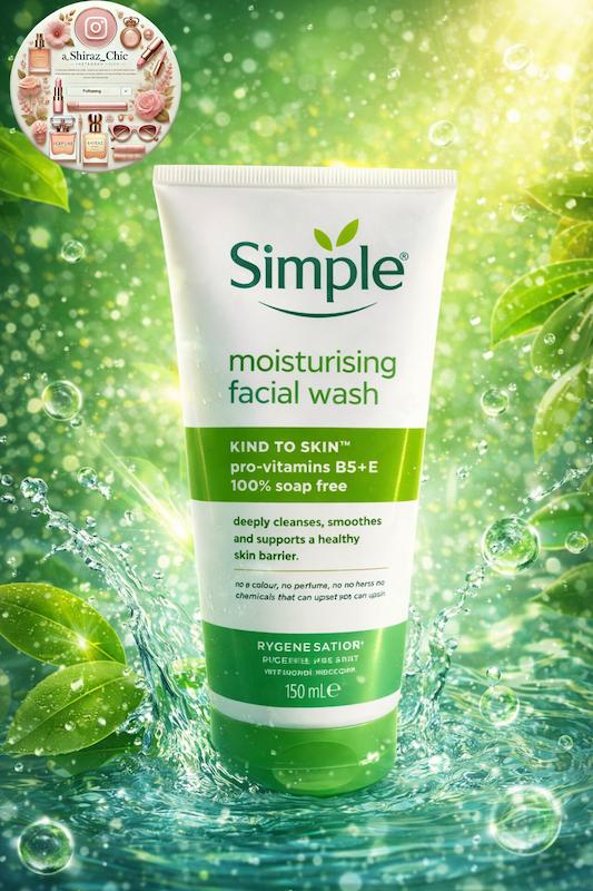 شوینده صورت سیمپل مدل Moisturising