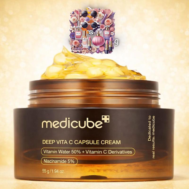 کرم ویتامین C مدی‌کیوب Deep Vita C Capsule Ceramide 55 میل | روشن‌کننده و کلاژن‌ساز قوی