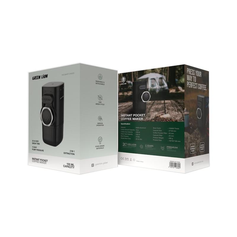 قهوه ساز مکانیکال گرین لاین Green Lion Instant Pocket Coffe Maker