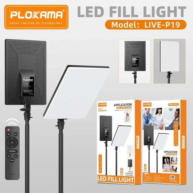  نور  پنل لایت روشنایی Plokama  fill light LIVE-P19