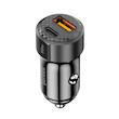 شارژر فندکی ۵۰ وات پورودو با دو پورت (PD 20W و QC 30W) - مشکی