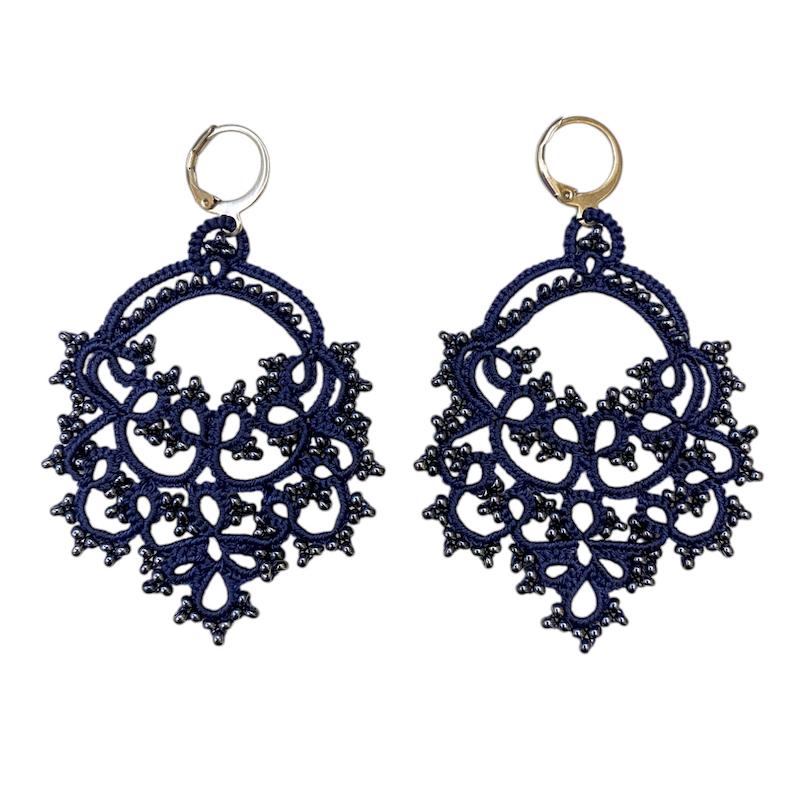 گوشواره گیپوربافی