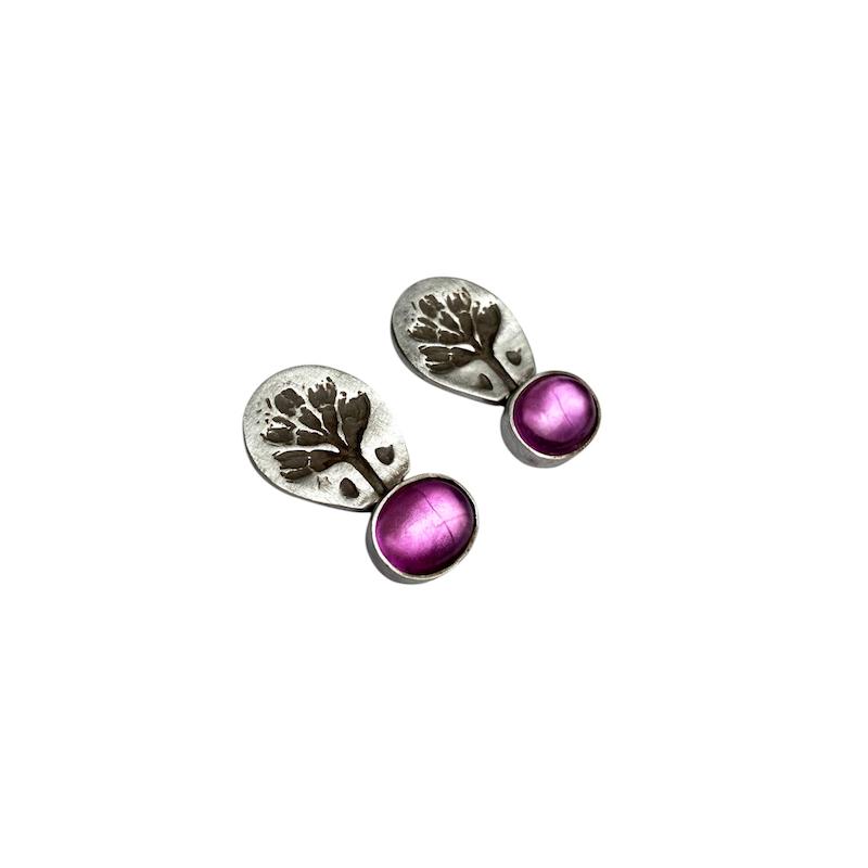 گوشواره جوانه نقره