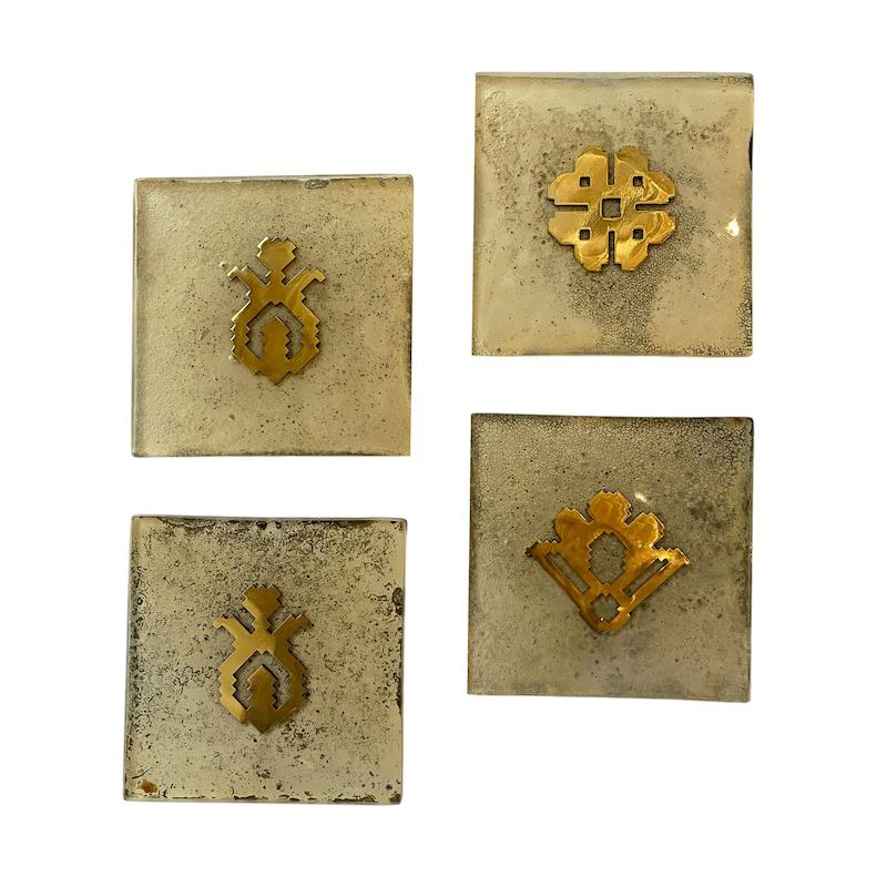 زیر لیوانی باغ مربع