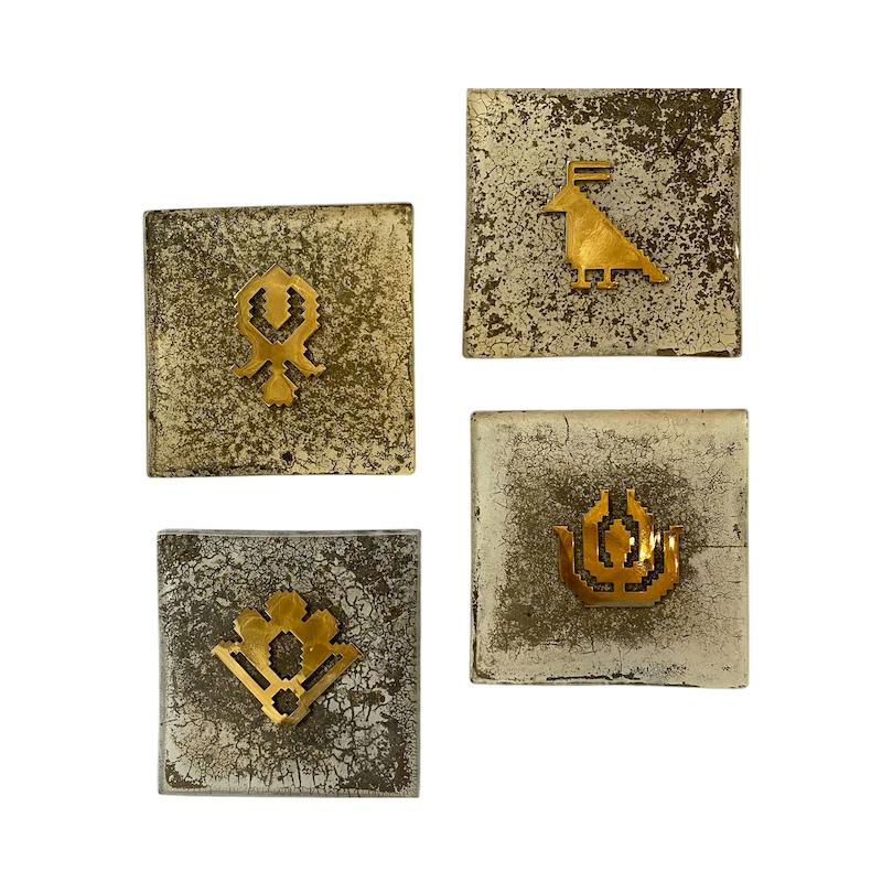 زیر لیوانی باغ مربع