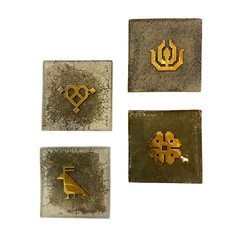 زیر لیوانی باغ مربع