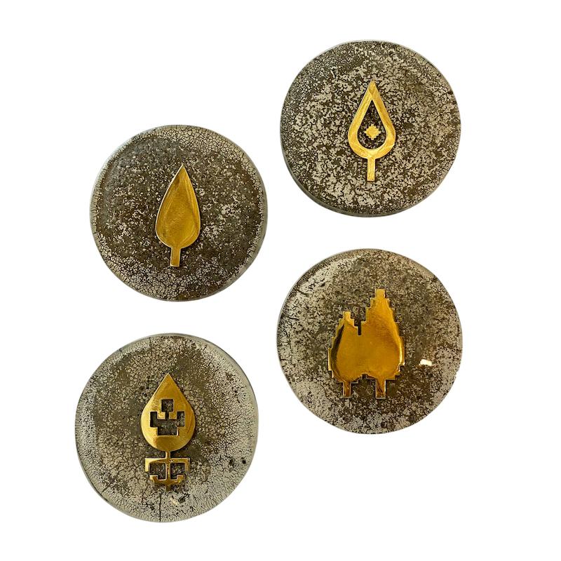 زیر لیوانی سرو گرد