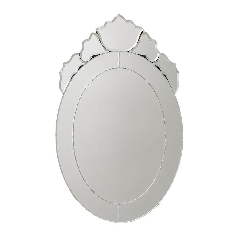 آینه بیضی دیواری
