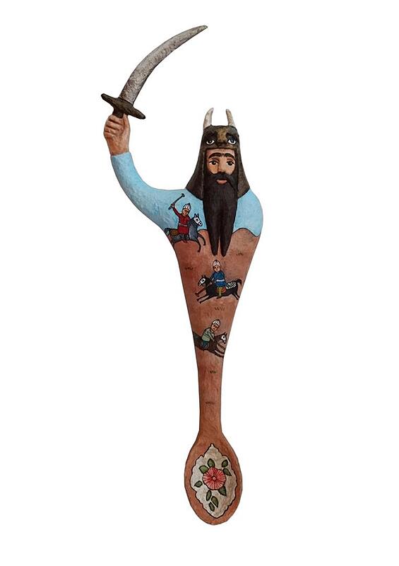 مجسمه دیواری پاپیه‌ماشه