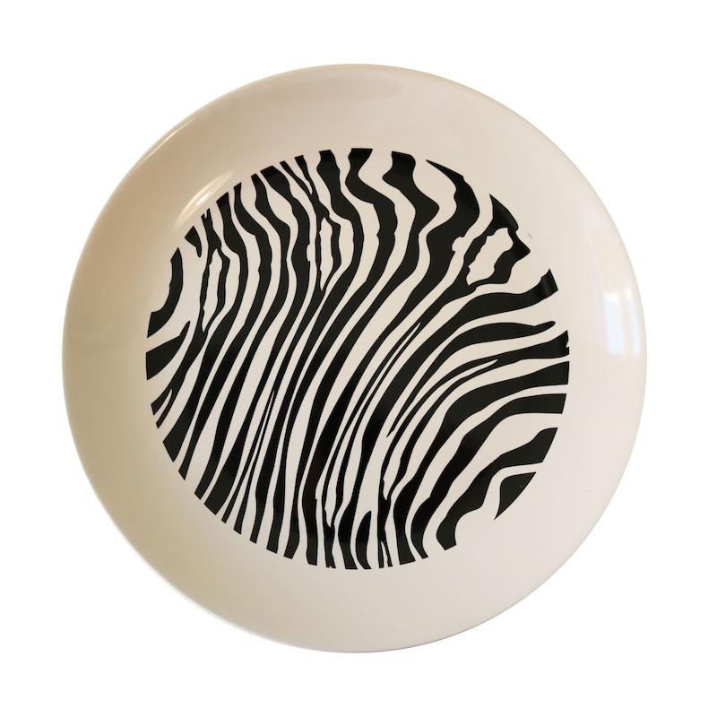 بشقاب طرح زبرا