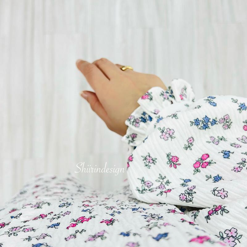 شومیز موسلین گلدار