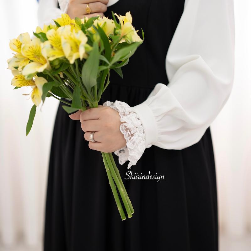 شومیز سفید مچ تور