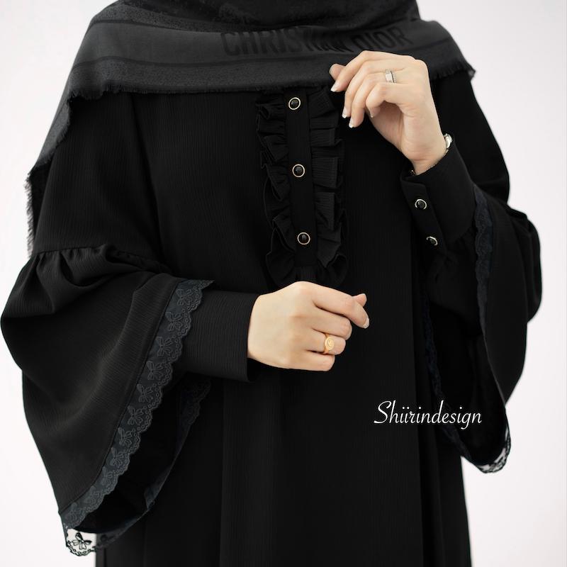 عبا مشکی کریشه