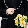 عبا مشکی مغزی طلایی