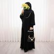 عبا مشکی مغزی طلایی