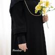 عبا مشکی مغزی طلایی