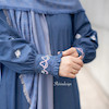 عبا جین گلدوزی آبی