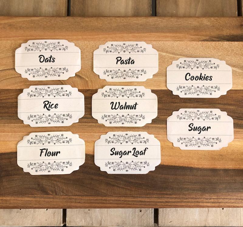 پک ۸ تایی لیبل با نوشته 