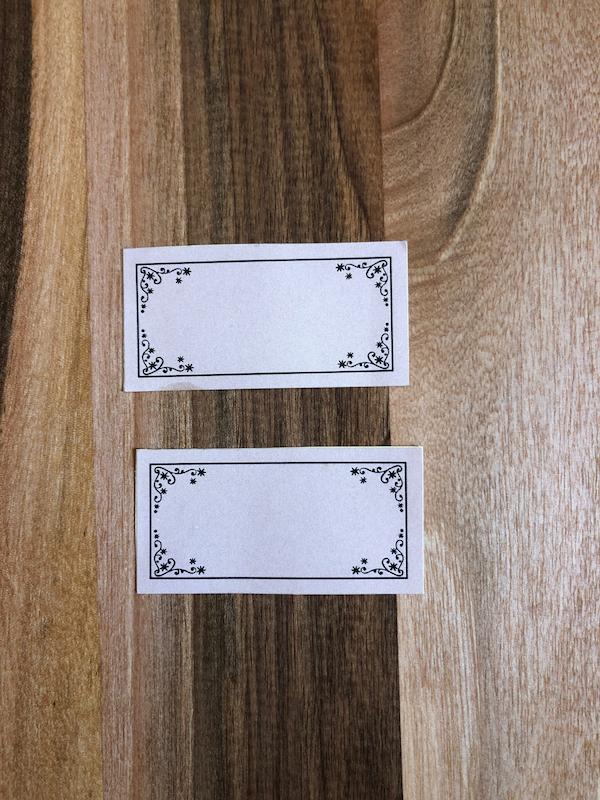 لیبل کوچک بدون نوشته