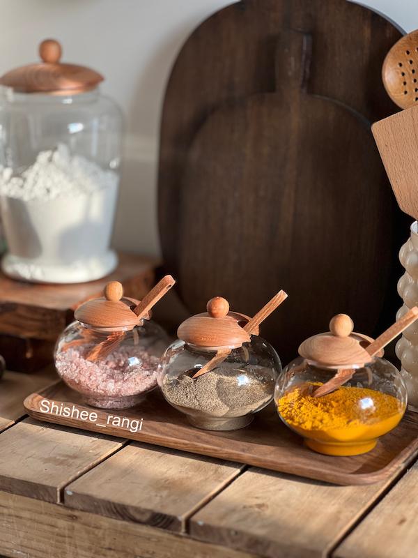 بانکه ادویه درب چوبی پیرکس 