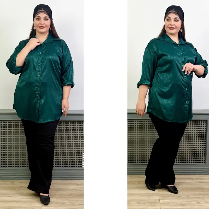 شومیز ترمه | جنس ساتن زارا کد 1033