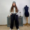 شلوار جین بگ نوک مدادی وارداتی کمربنددار کد 1027