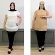 تاپ حریر آستین دلبری با آستر