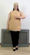 تاپ حریر آستین دلبری با آستر
