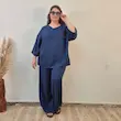 ست تابستانه بلوزشلوار نسیم | لینن شانتون