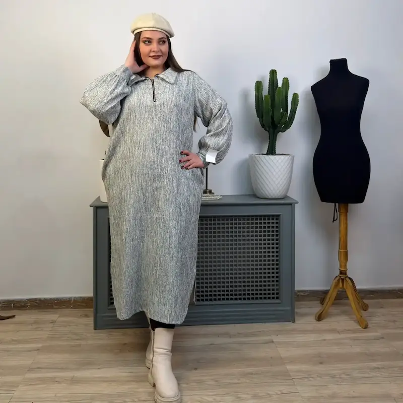 پیراهن کفتان مزونی شنل