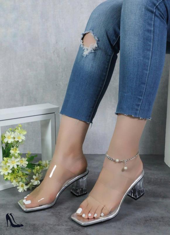 صندل مجلسی زنانه سایزبندی ۳۷ تا ۴۰ مدل شیشه