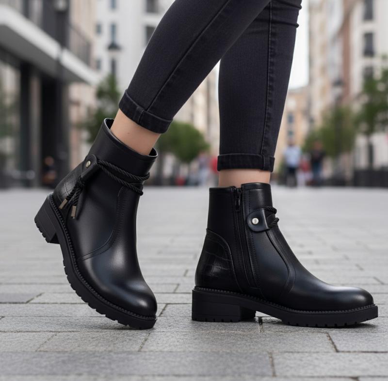 نیم بوت زنانه شیک و جدید ارسال رایگان مدل رابو