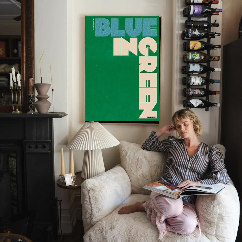 Blue in Green تابلو - نمای دکوراسیون داخلی
