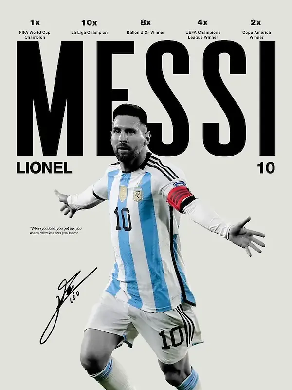 Lionel Messi Poster تابلو
