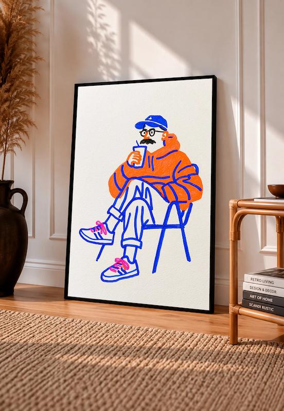 Orange Hoodie تابلو
