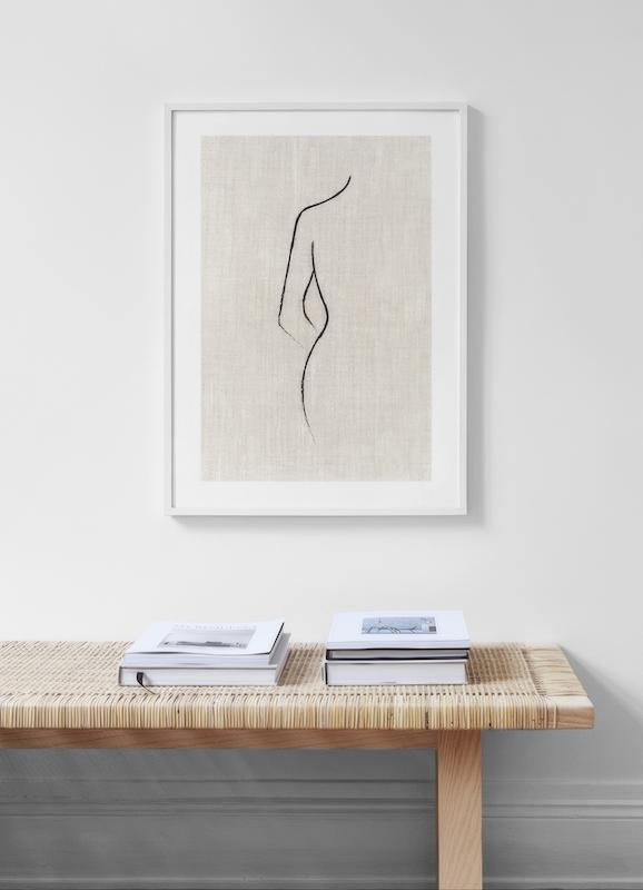 Texture Line Curve Print