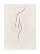 Texture Line Curve Print
