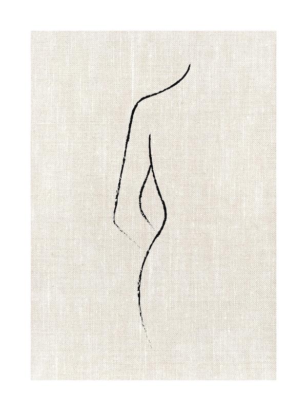Texture Line Curve Print