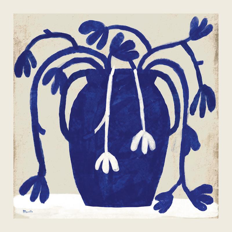 Blue Vase Print