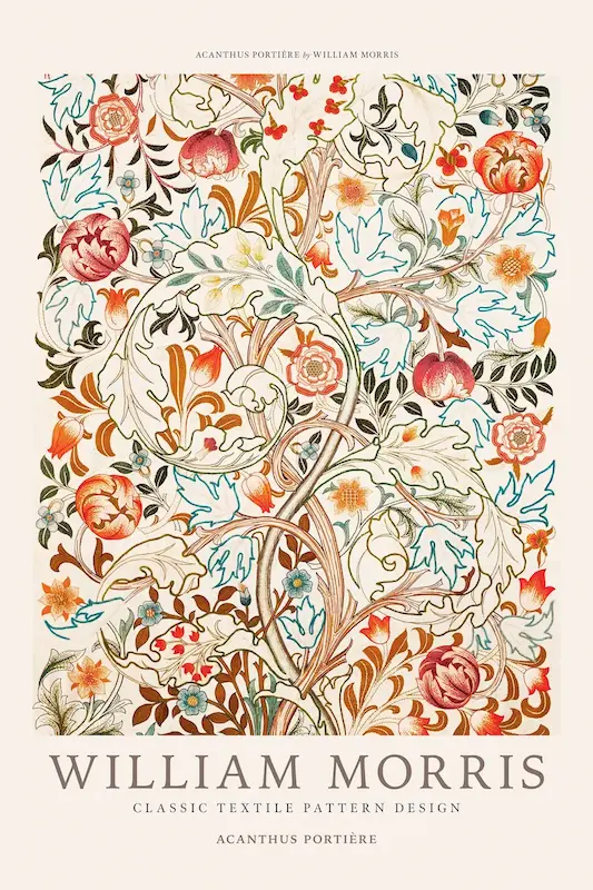 William Morris - Acanthus Portière Poster