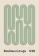 Bauhaus Design Swirls Print