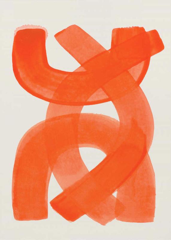 Orange Strokes تابلو