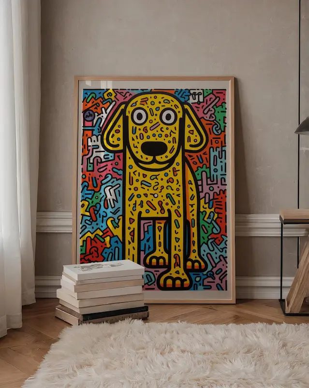 Pop art dog