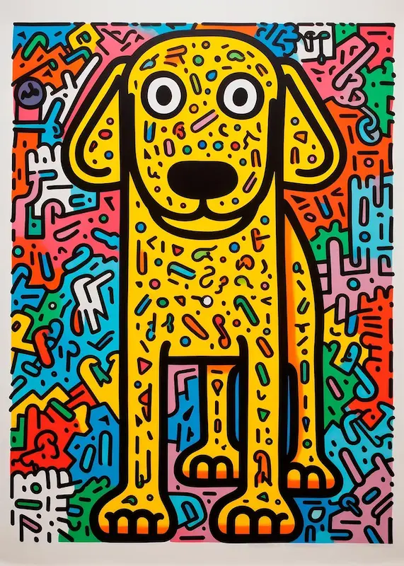 Pop art dog