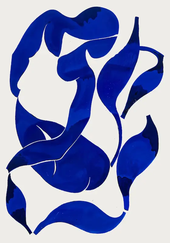 Abstract blue تابلو