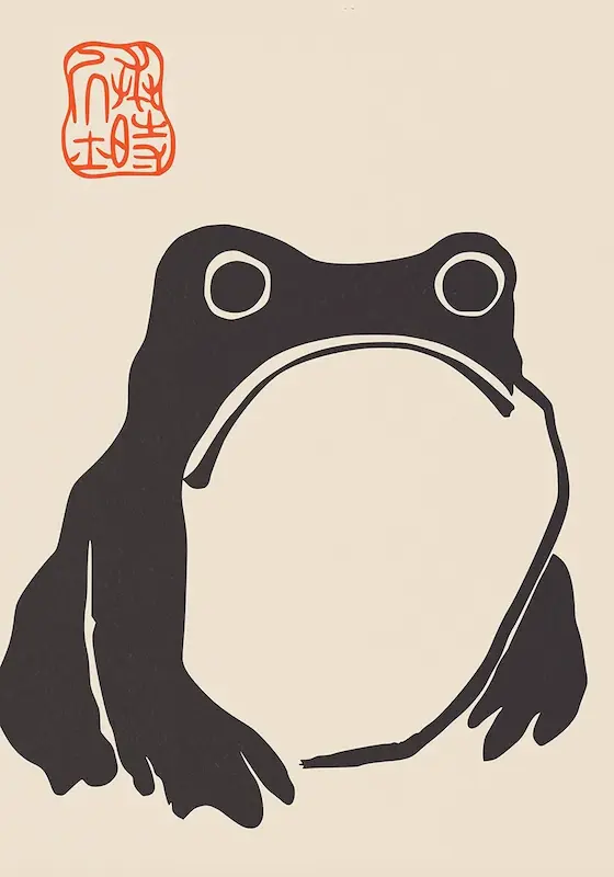 Matsumoto Hoji frog تابلو