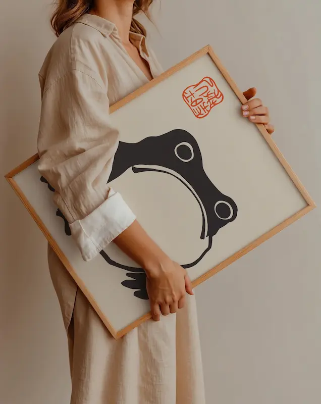 Matsumoto Hoji frog تابلو