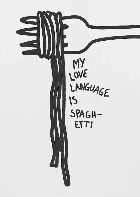 Spaghetti Love Language تابلو