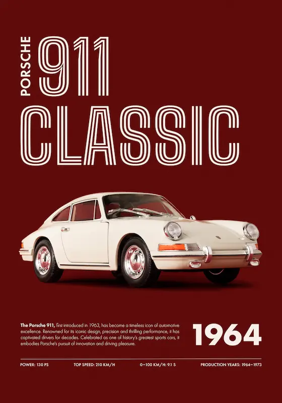 911 Classic Red Print تابلو